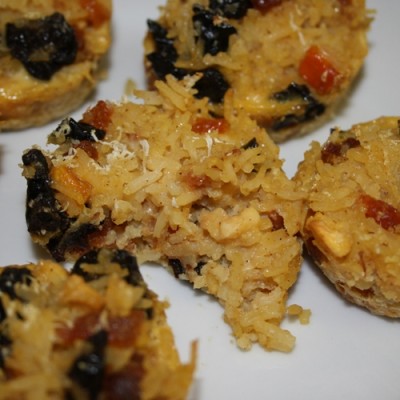 Dried fruit rice muffin