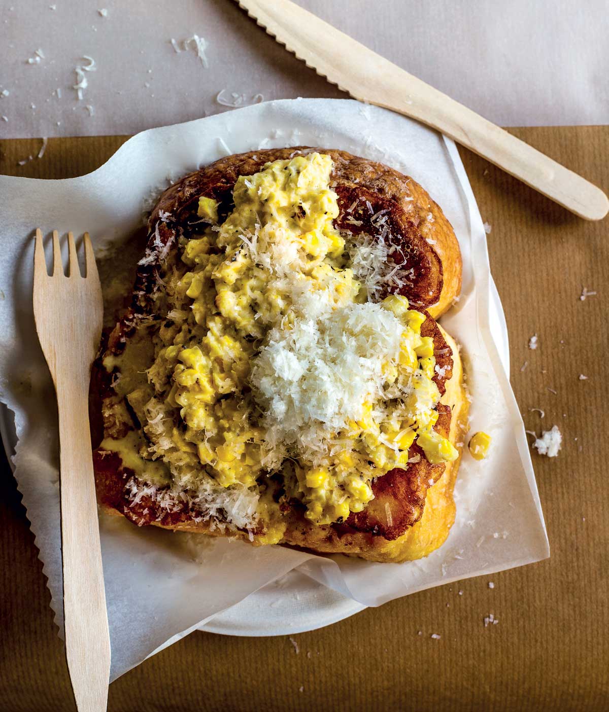 French toast doorsteps & garlicky creamed corn recipe | TASTE