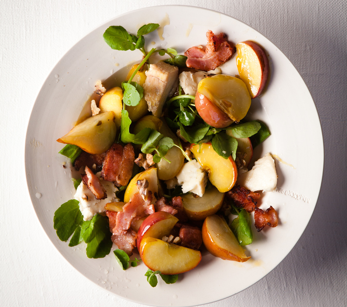 Warm Buttered Pear, Apple & Gorgonzola Salad recipe | TASTE