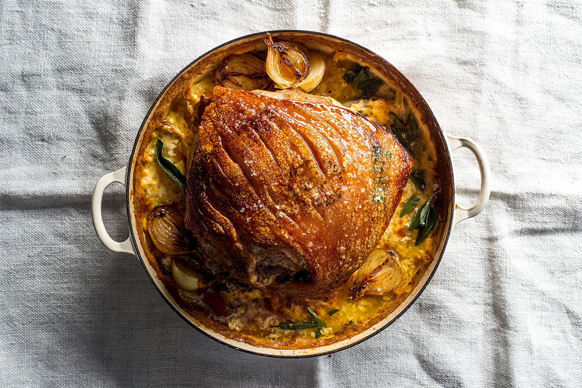 Pork shoulder braised in milk recipe | Woolworths TASTE