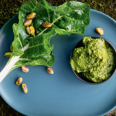 Spinach-and-pistachio pesto