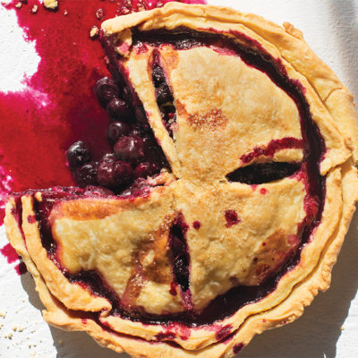 Blueberry-and-cherry pie