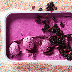 Blueberry-and-buttermilk ice cream