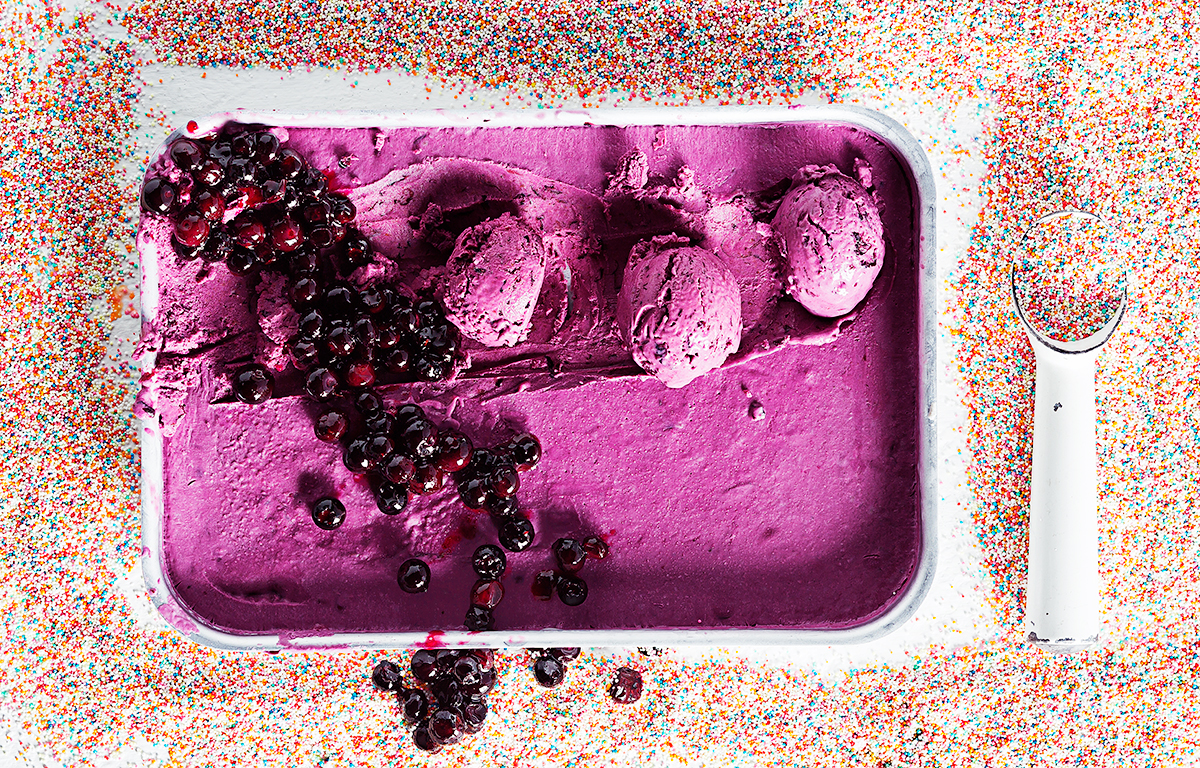 Blueberryandbuttermilk ice cream Woolworths TASTE