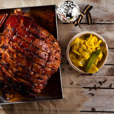 maple-glazed-gammon-with-cardamom-and-ginger-piccalilli