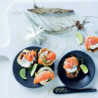 Trout blinis