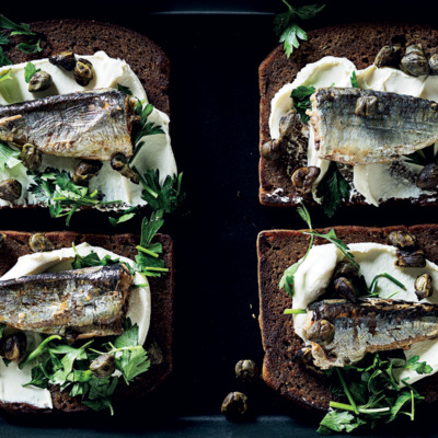 Posh sardines on toast