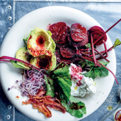 The new Cobb-style salad platter with beetroot dressing