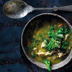 Herby lemon-and-barley chicken soup