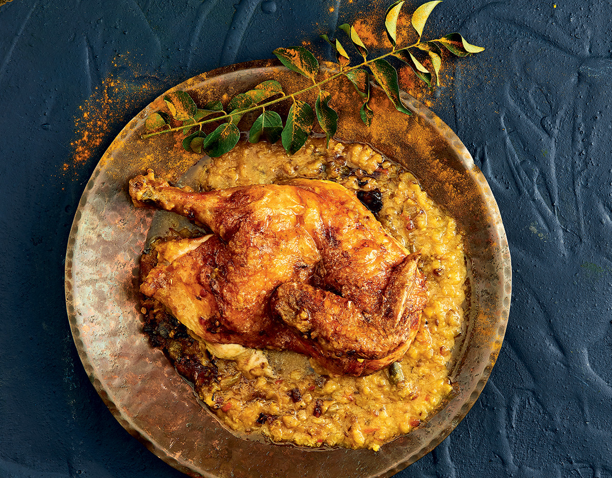 One-pot chicken baked on dhal recipe | Woolworths TASTE