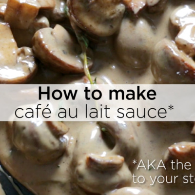 Watch: How to make cafe au lait sauce