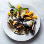 Caramelised orange-and-fennel mussels recipe