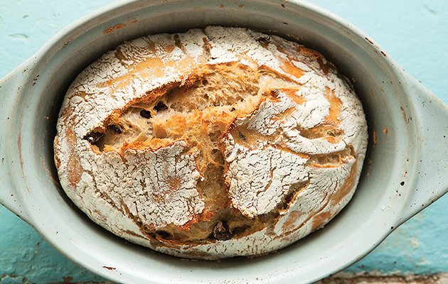 Slow-rise olive bread
