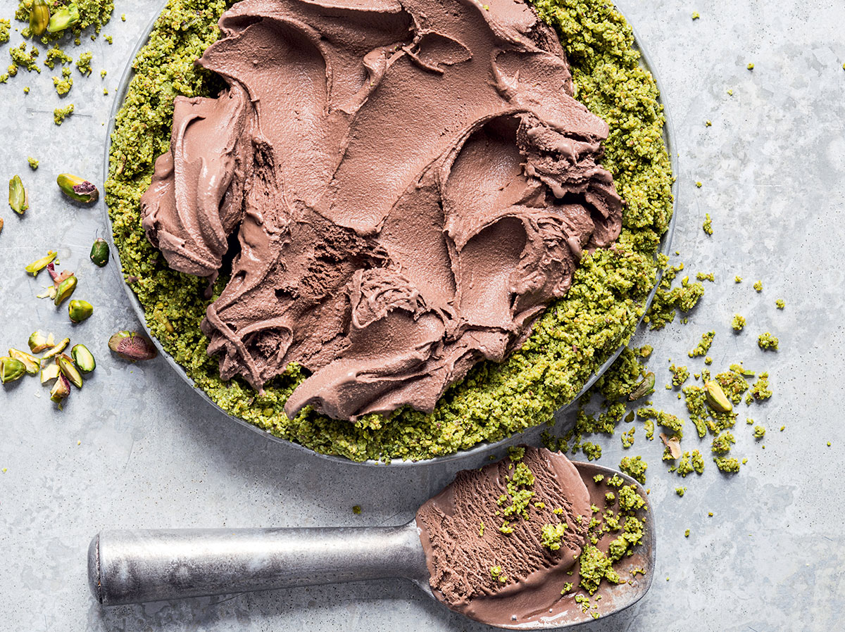 Chocolate, matcha and pistachio recipe