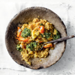 Millet risotto with celery leaf pesto recipe