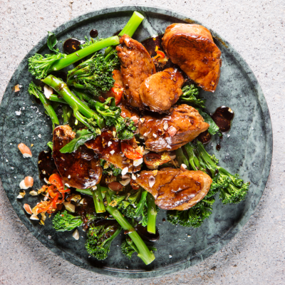 Quick-and-easy pork-and-Tenderstem broccoli stir-fry
