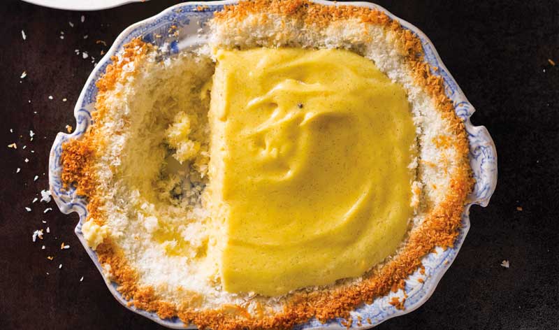 Classic South African dishes -
 milktart