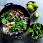 Coconut seafood and Asian greens stir-fry recipe
