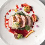 Crispy duck breasts with creamy kale and pickled fennel recipe