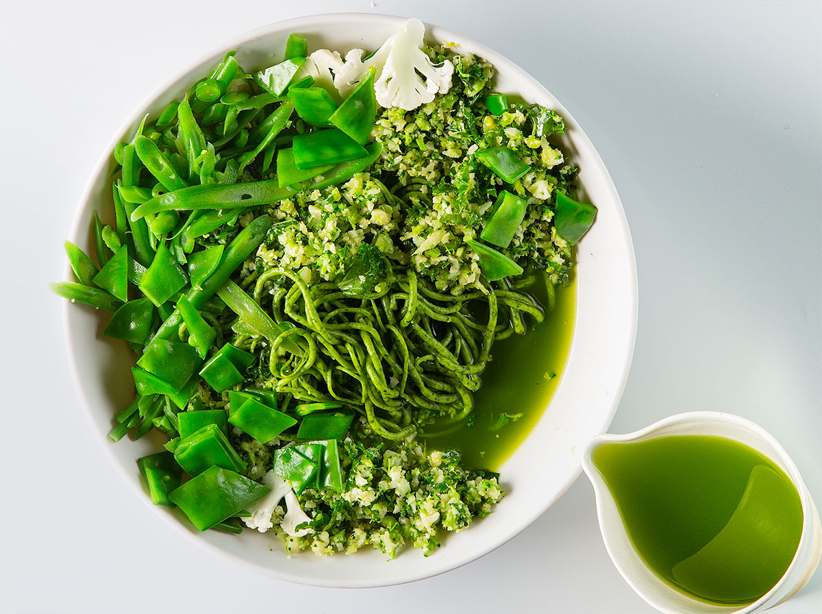 Green asparagus broth recipe