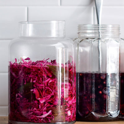Red cabbage pickle