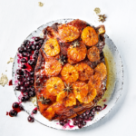 Naartjie and honey blueberries gammon glaze