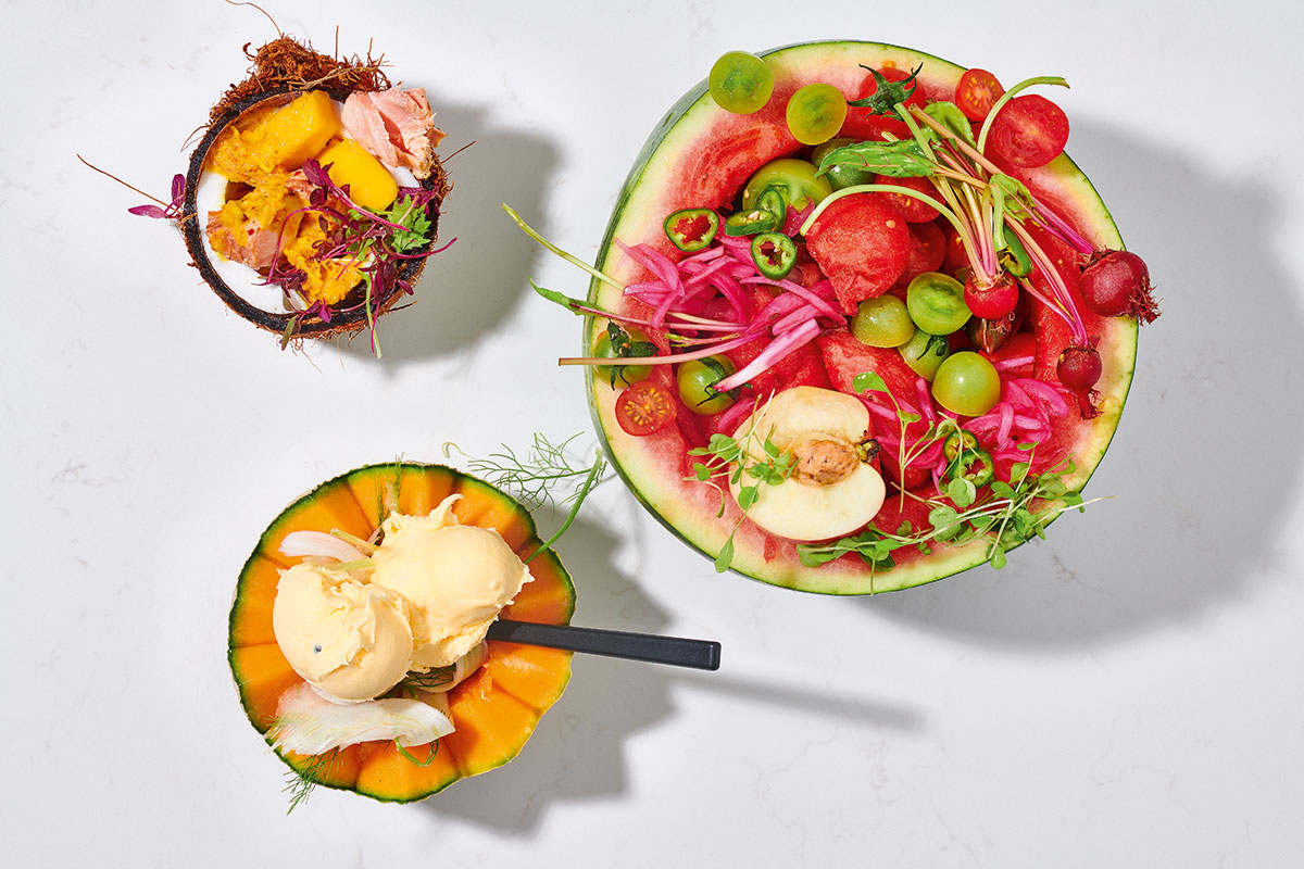 Wacky no-waste watermelon salad bowl | Woolworths TASTE