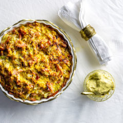 Gammon-and-cabbage pie