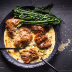 roast duck with creamy leeks recipe