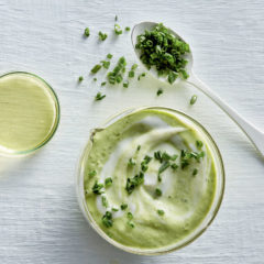 Green goddess-style low-fat Ayrshire yoghurt dressing