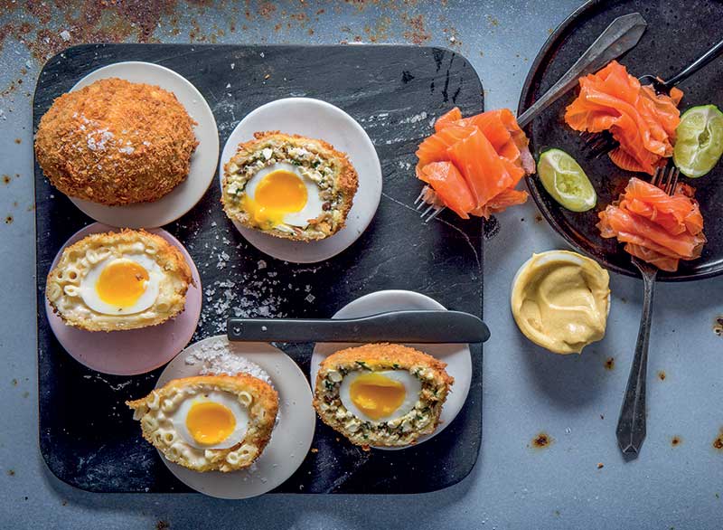 Scotch eggs, two ways