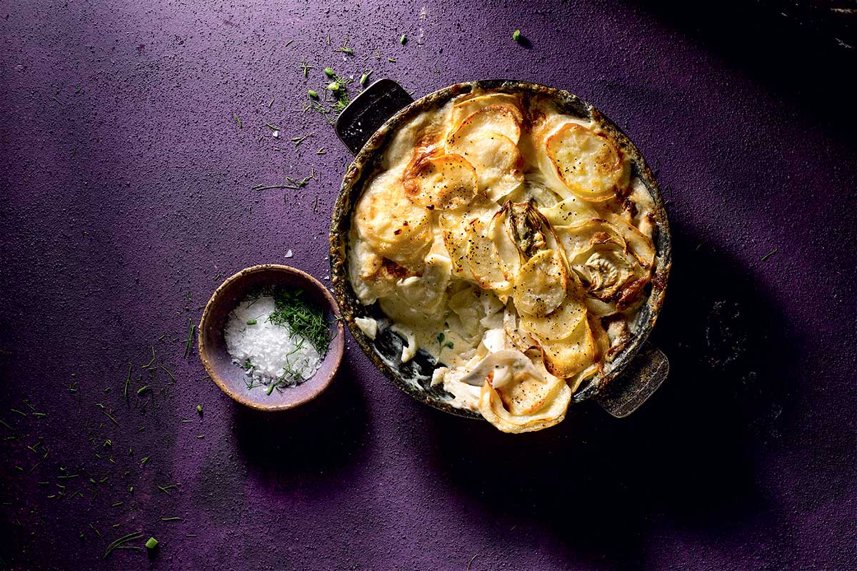 Potatoandfennel gratin Woolworths TASTE