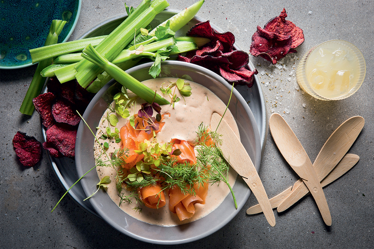 Doublesmoked salmon dip Woolworths TASTE