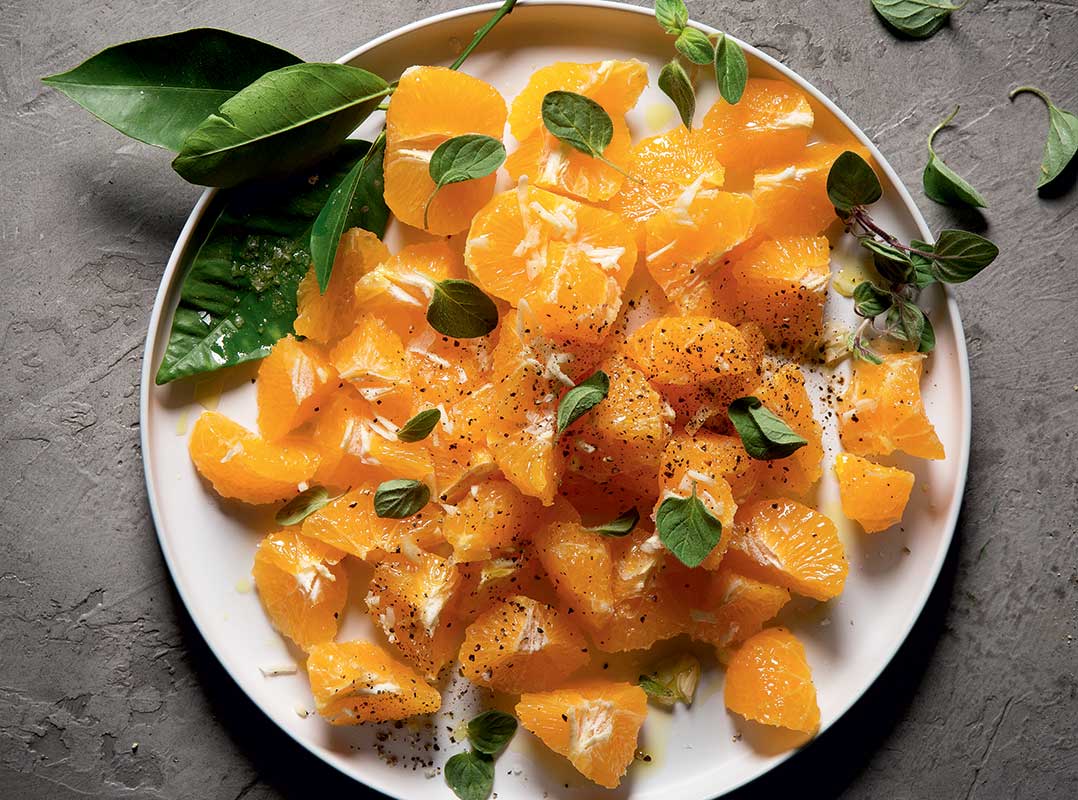 Wintry orange garlic salad Woolworths TASTE