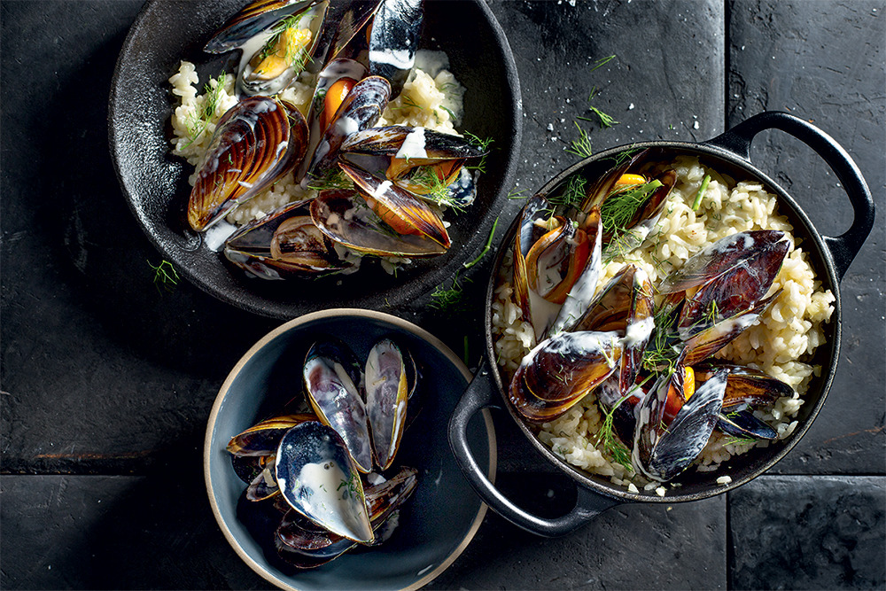 Baked mussel risotto recipe | Woolworths TASTE