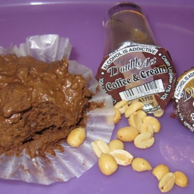Chocolate Mousse Raisin Nut Boozy Cupcakes