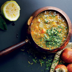 Best veg soup with amagwinya and gremolata