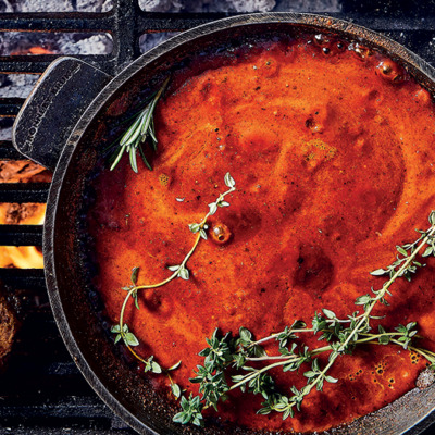 Home-made smoky BBQ marinade and basting sauce