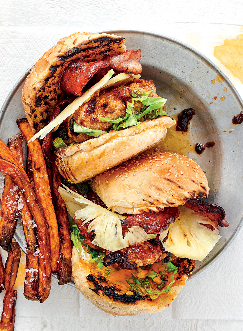 Pork Burgers & Sweet Potato Fries Recipe | Woolworths TASTE
