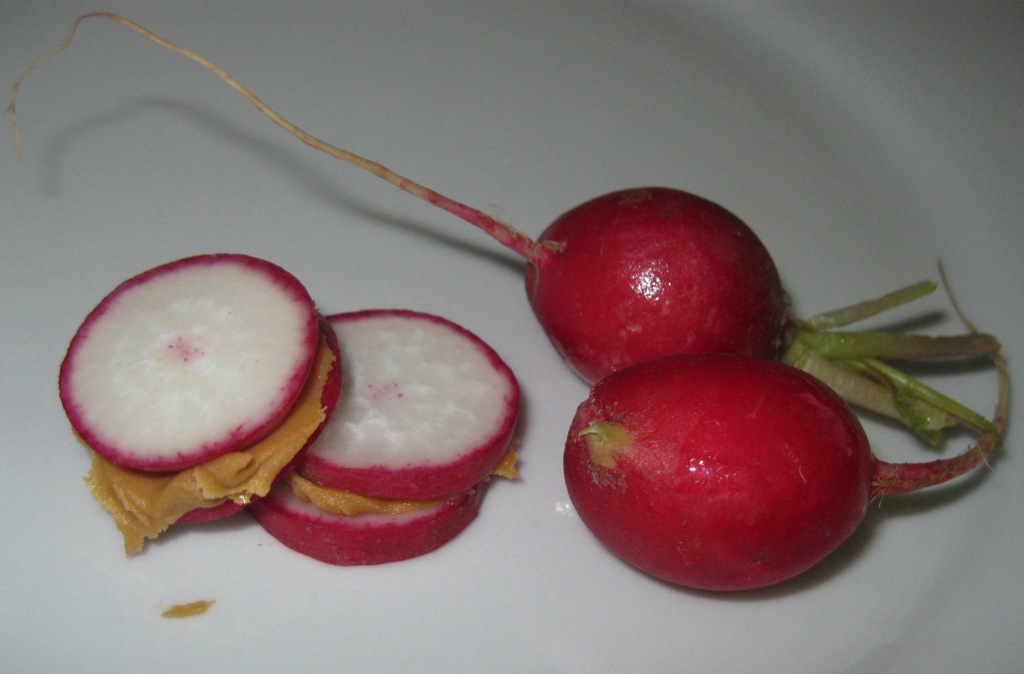 Radish Peanut Butter 'Sandwiches' Woolworths TASTE