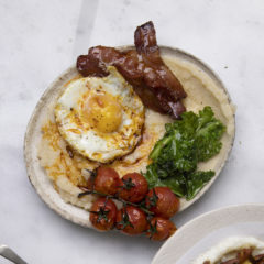 Bacon-and-egg mielie pap