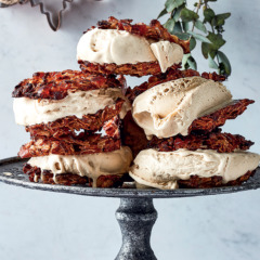 Florentine and brown butter ice-cream sandwiches