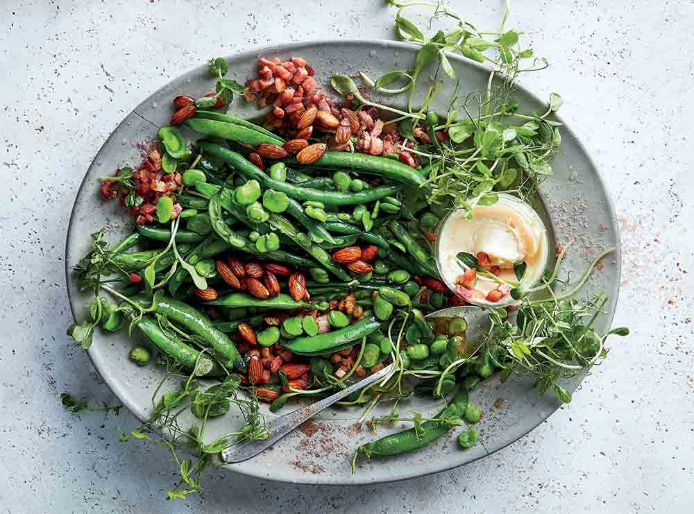 Green salad with pancetta and garlic aioli | Recipe | Woolworths TASTE