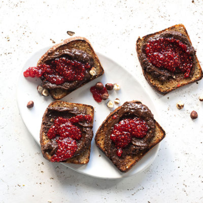 Watch: Hannah's DIY choc spread and raspberry toast