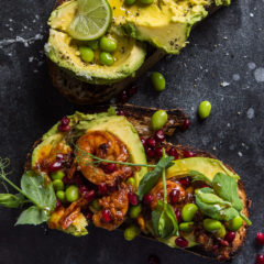 Siba’s avo-and-chipotle butter prawn toast