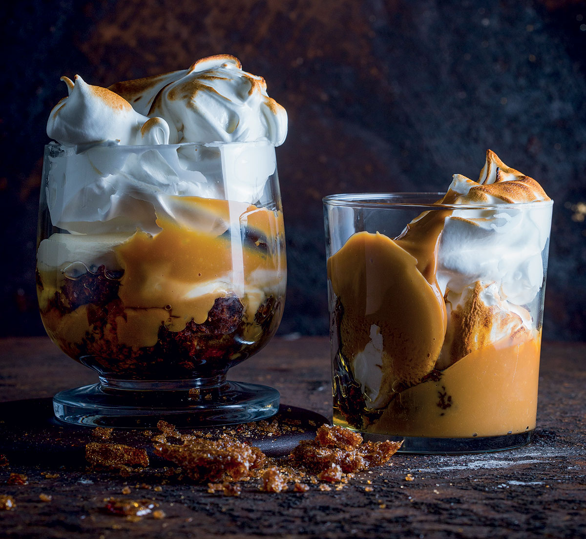 Ginger, caramel & meringue trifles recipe | Woolworths TASTE