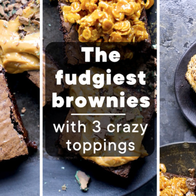 Watch: the fudgiest brownies (with 3 crazy toppings)