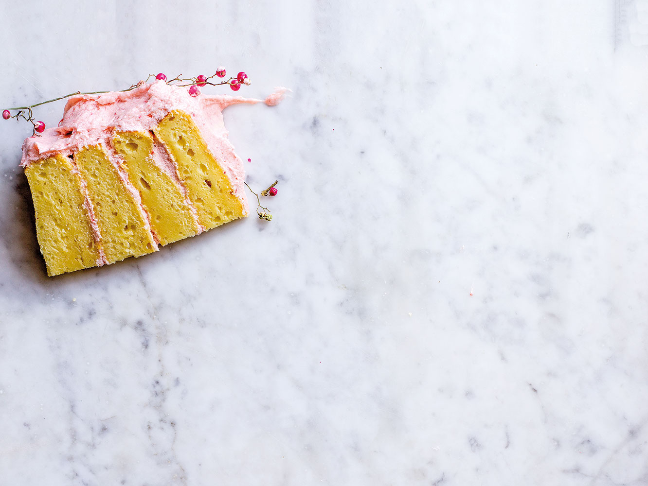 Strawberryandcream yoghurt cake Woolworths TASTE