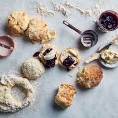 Scones with whipped vanilla butter