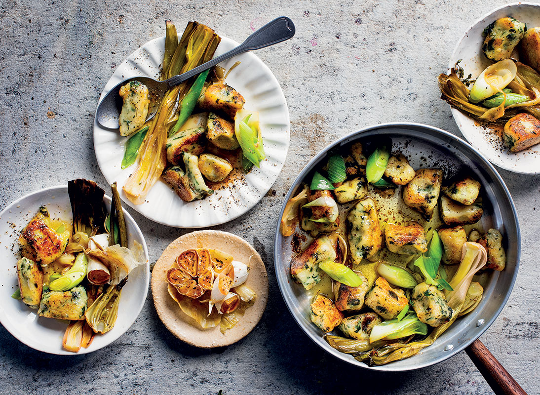 Baked fennel and leeks with gnocchi Woolworths TASTE